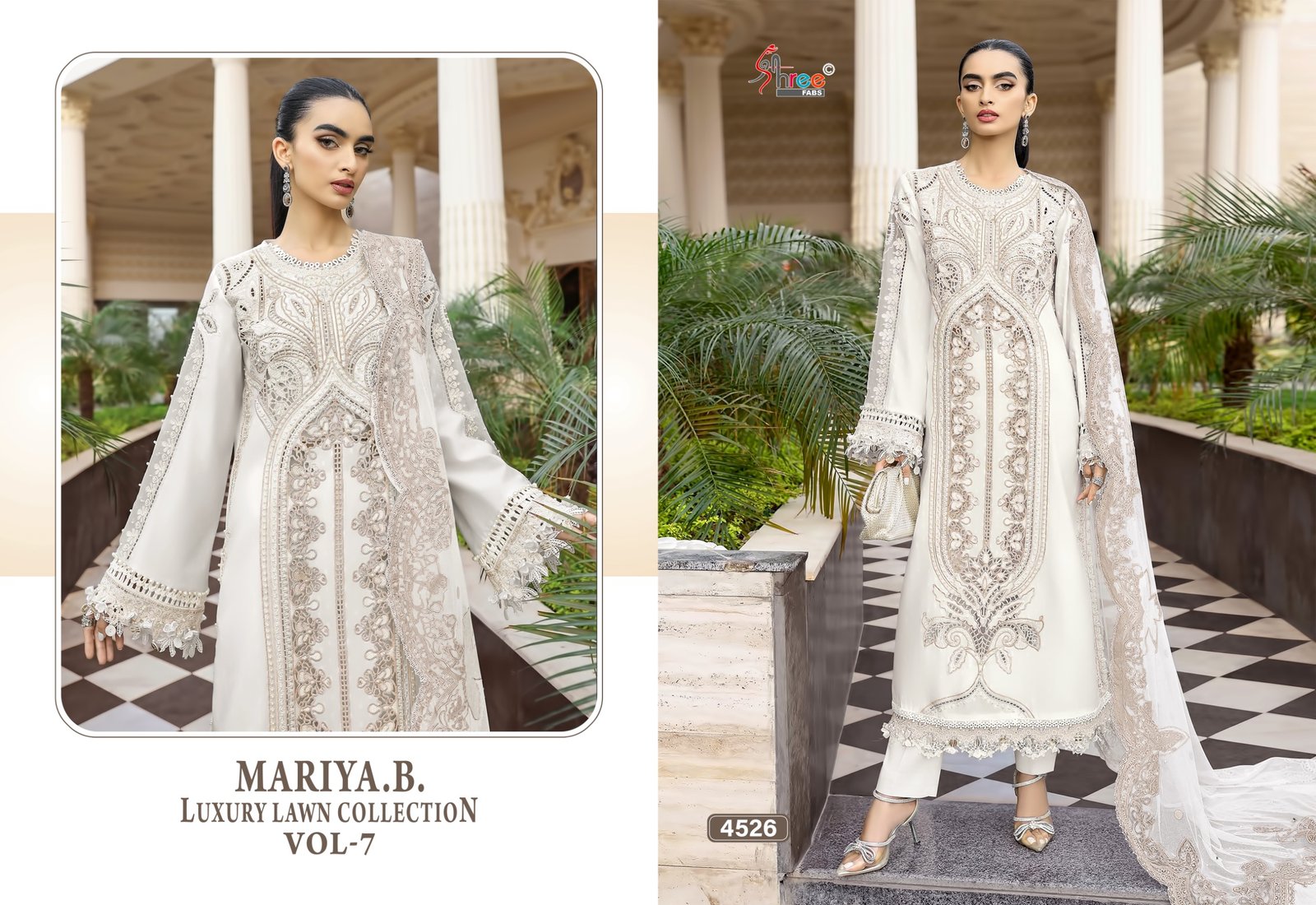 MARIYA B LUXURY LAWN COLLECTION VOL 7 SHREE (Cotton Dupatta) - Image 5