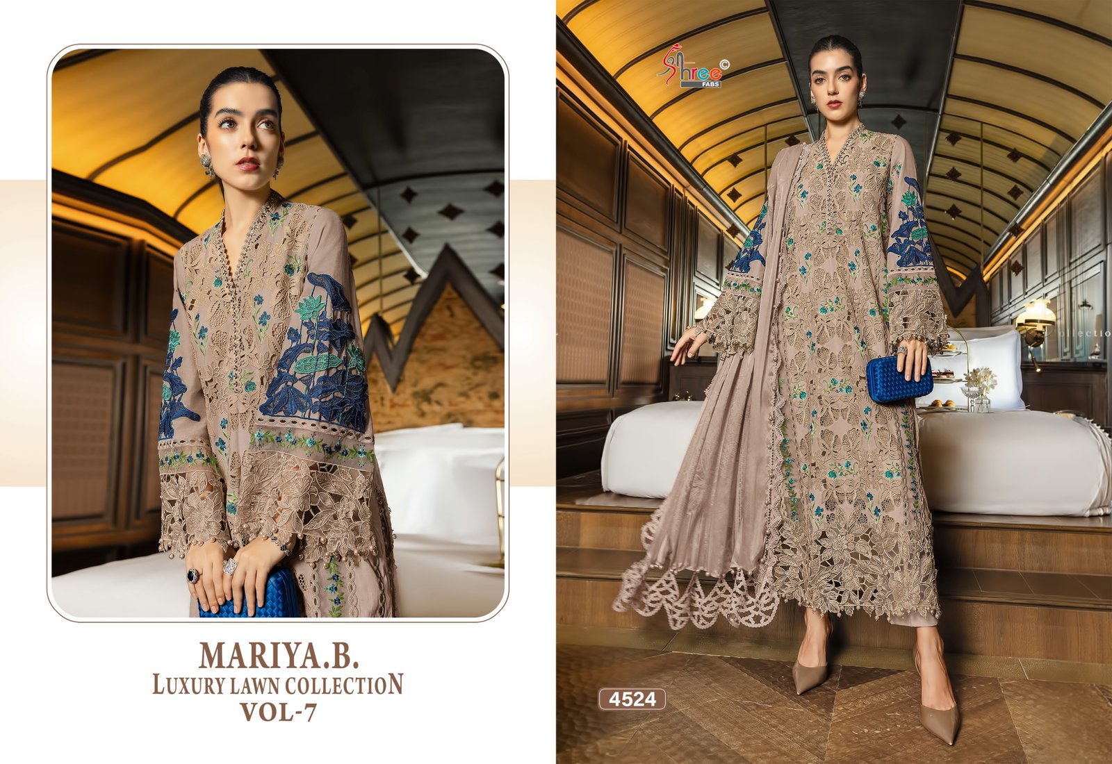 MARIYA B LUXURY LAWN COLLECTION VOL 7 SHREE (Cotton Dupatta) - Image 6