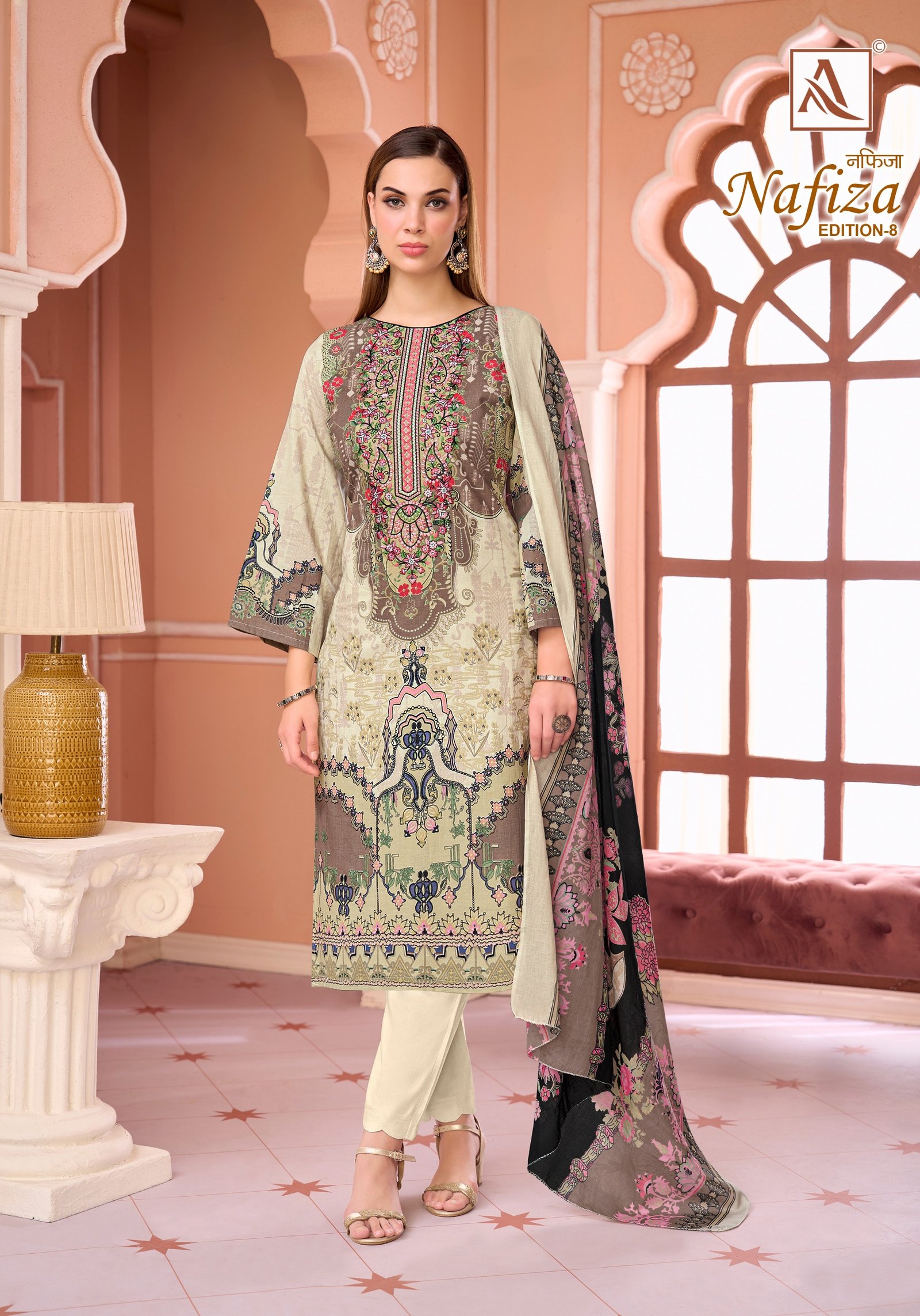 NAFIZA 8 ALOK (Cotton Dupatta) - Image 9