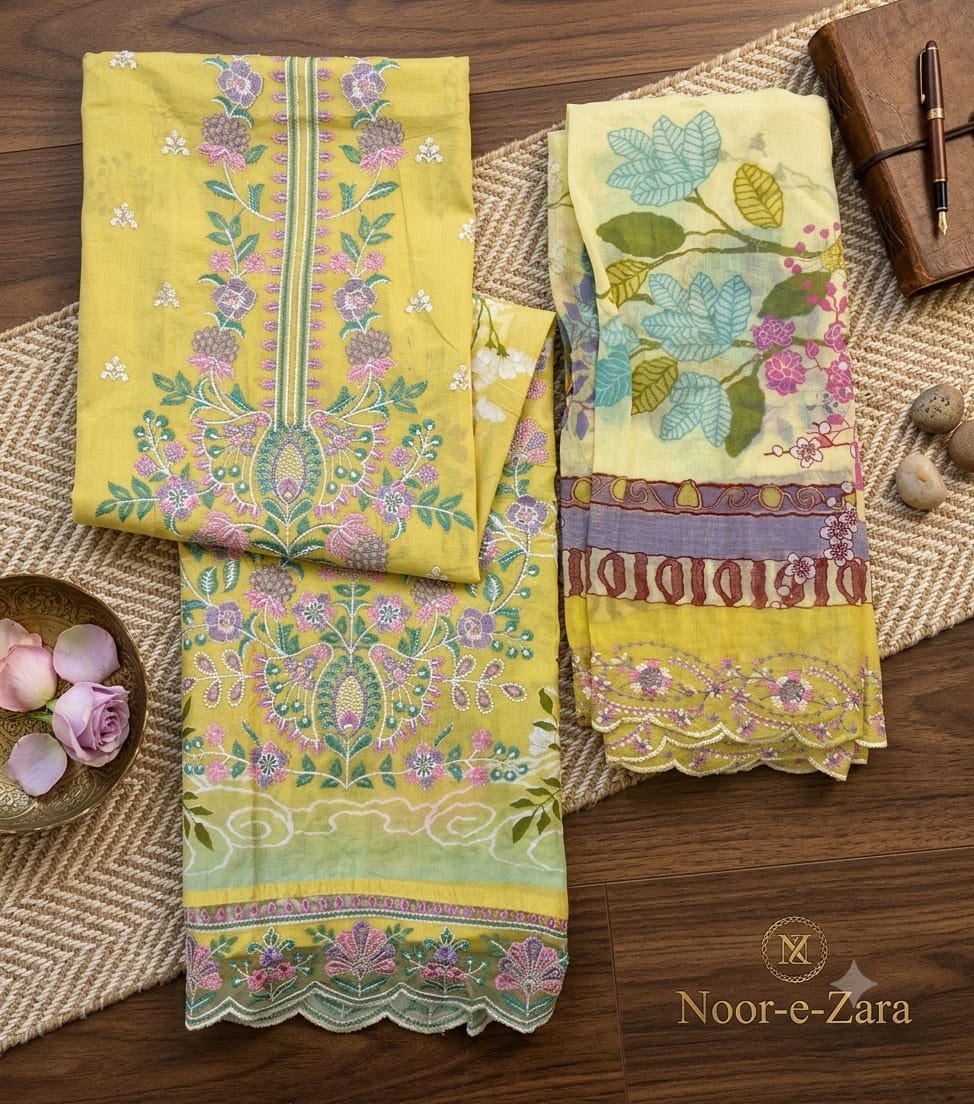 NOOR-E-ZARA HANIYA (Cotton Dupatta) - Image 10