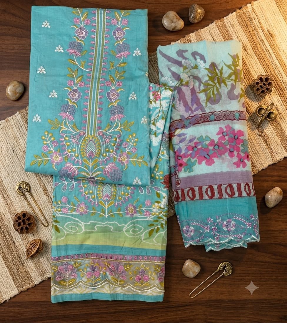 NOOR-E-ZARA HANIYA (Cotton Dupatta) - Image 11