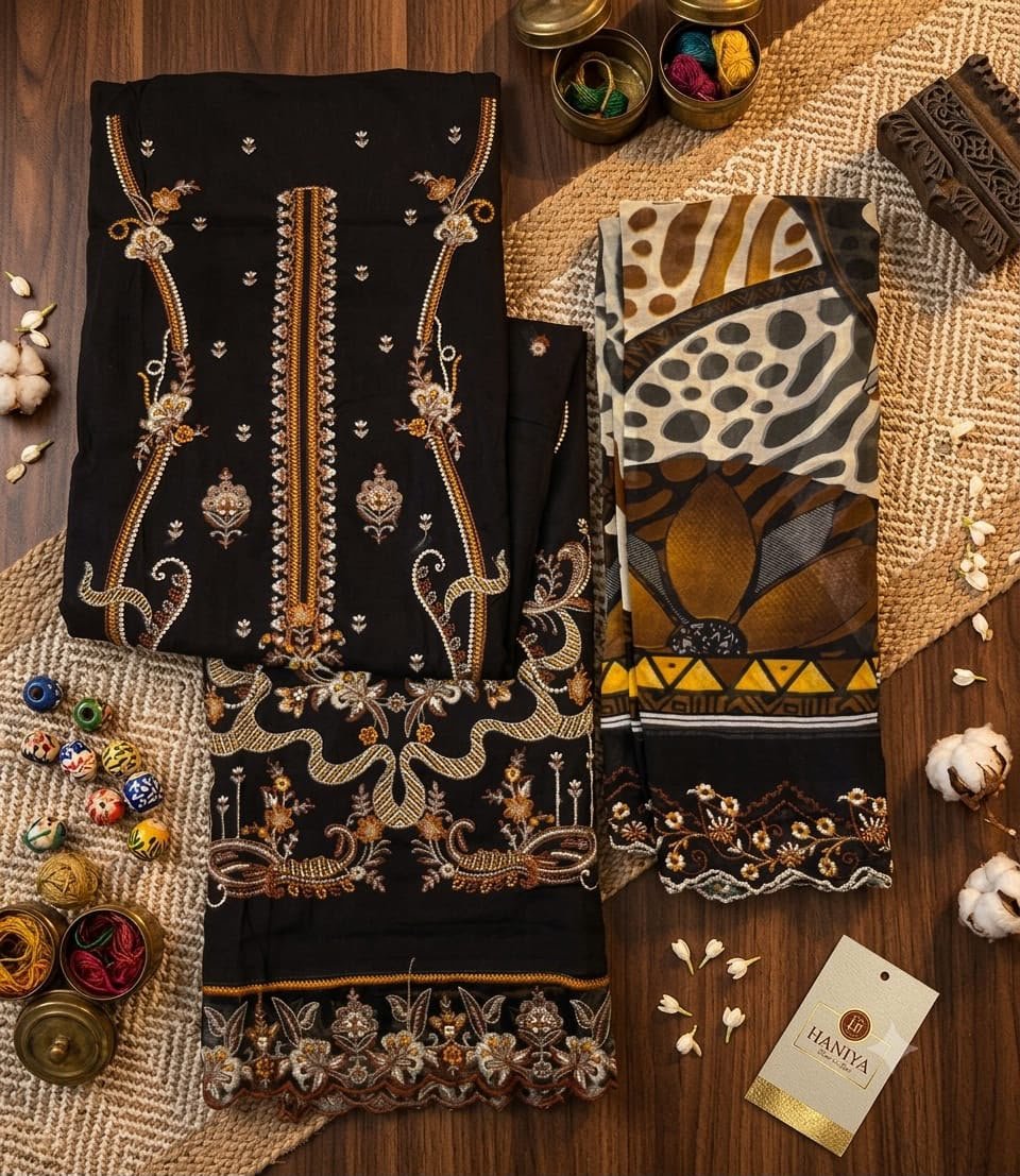 NOOR-E-ZARA HANIYA (Cotton Dupatta) - Image 12
