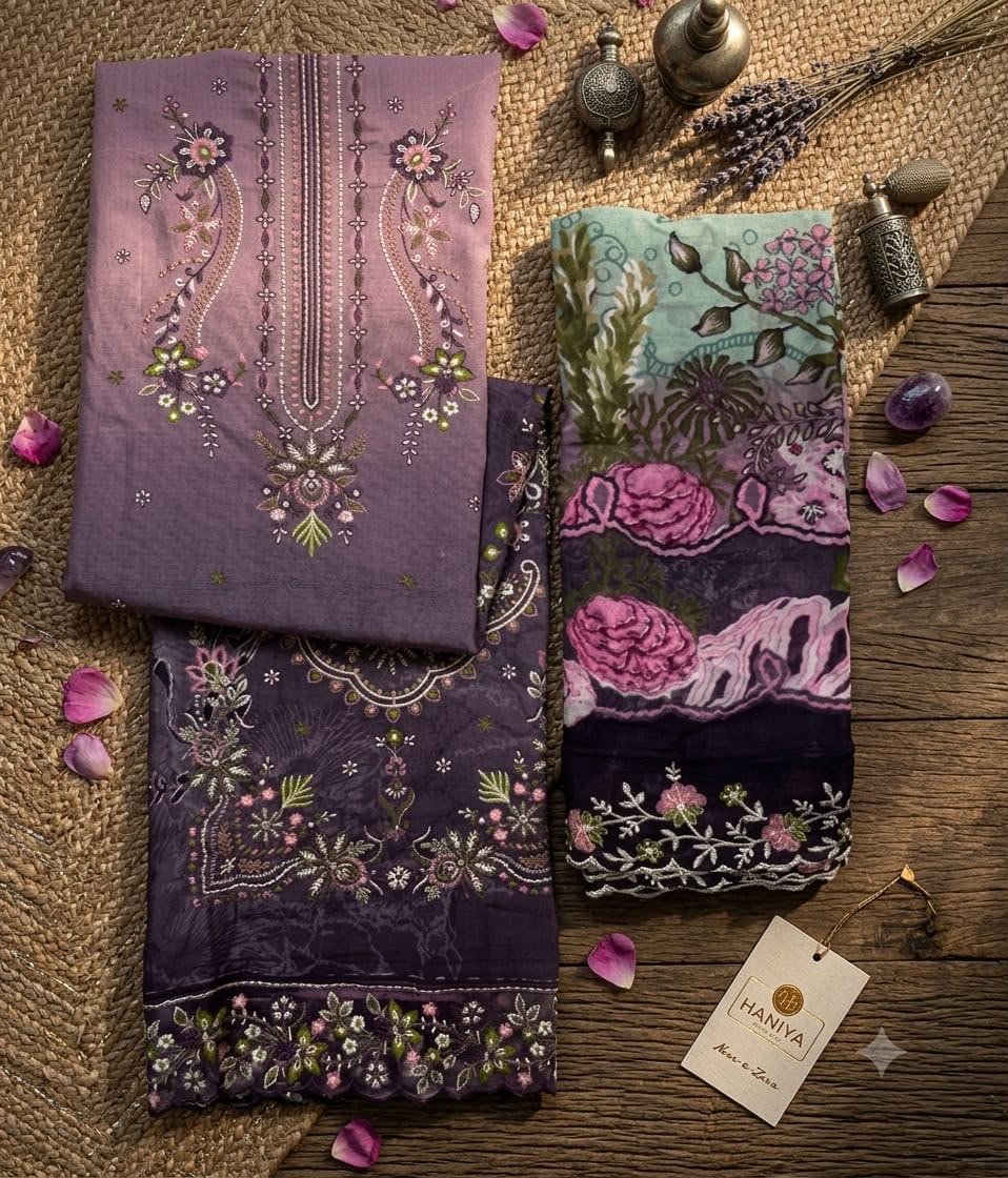 NOOR-E-ZARA HANIYA (Cotton Dupatta) - Image 5