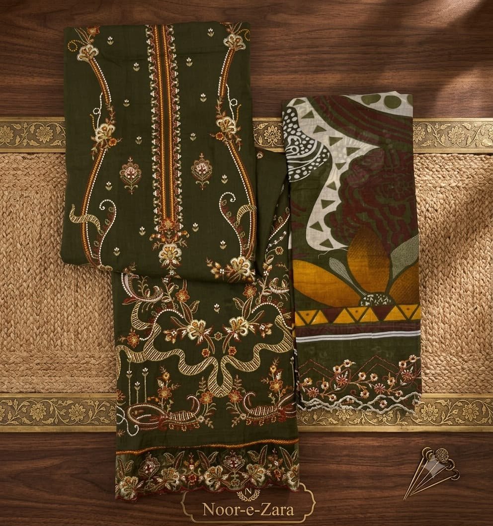 NOOR-E-ZARA HANIYA (Cotton Dupatta) - Image 6