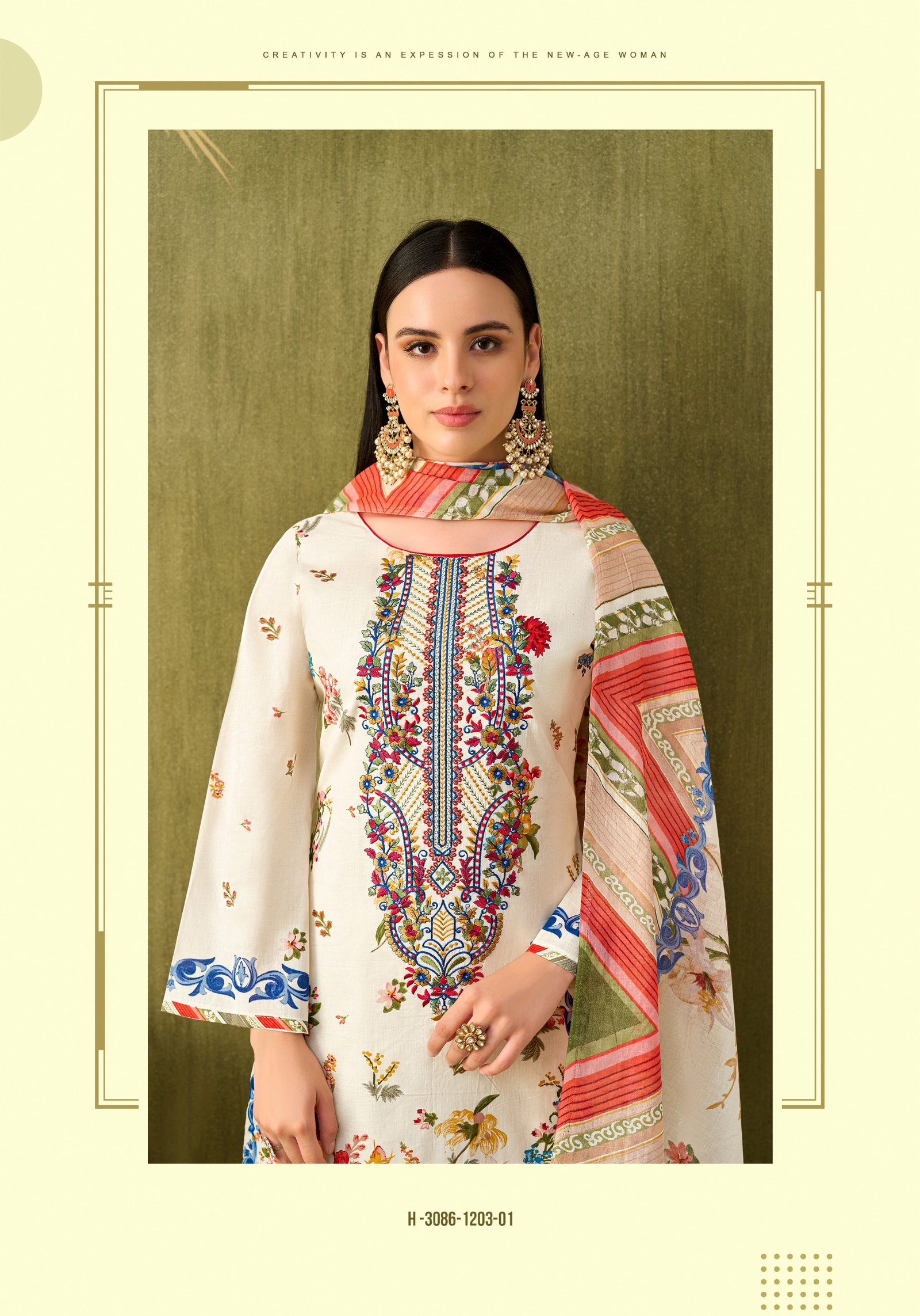 RIHAANA 21 ALOK (Cotton Dupatta) - Image 6