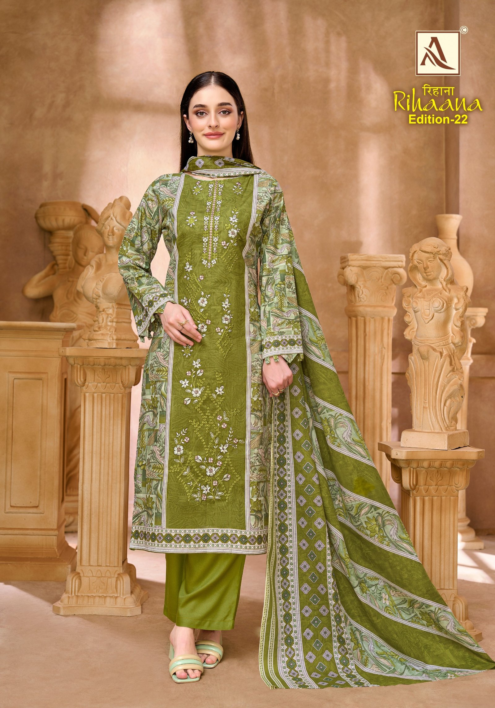 RIHAANA 22 ALOK (Cotton Dupatta) - Image 11