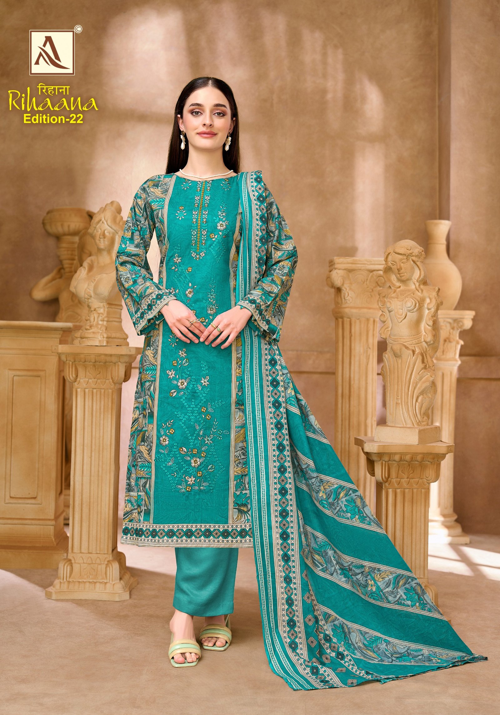 RIHAANA 22 ALOK (Cotton Dupatta) - Image 6