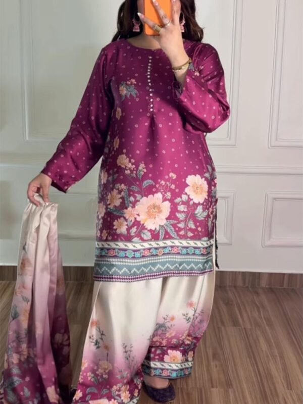 SATIN CRAPE FARSHI SUITS 6