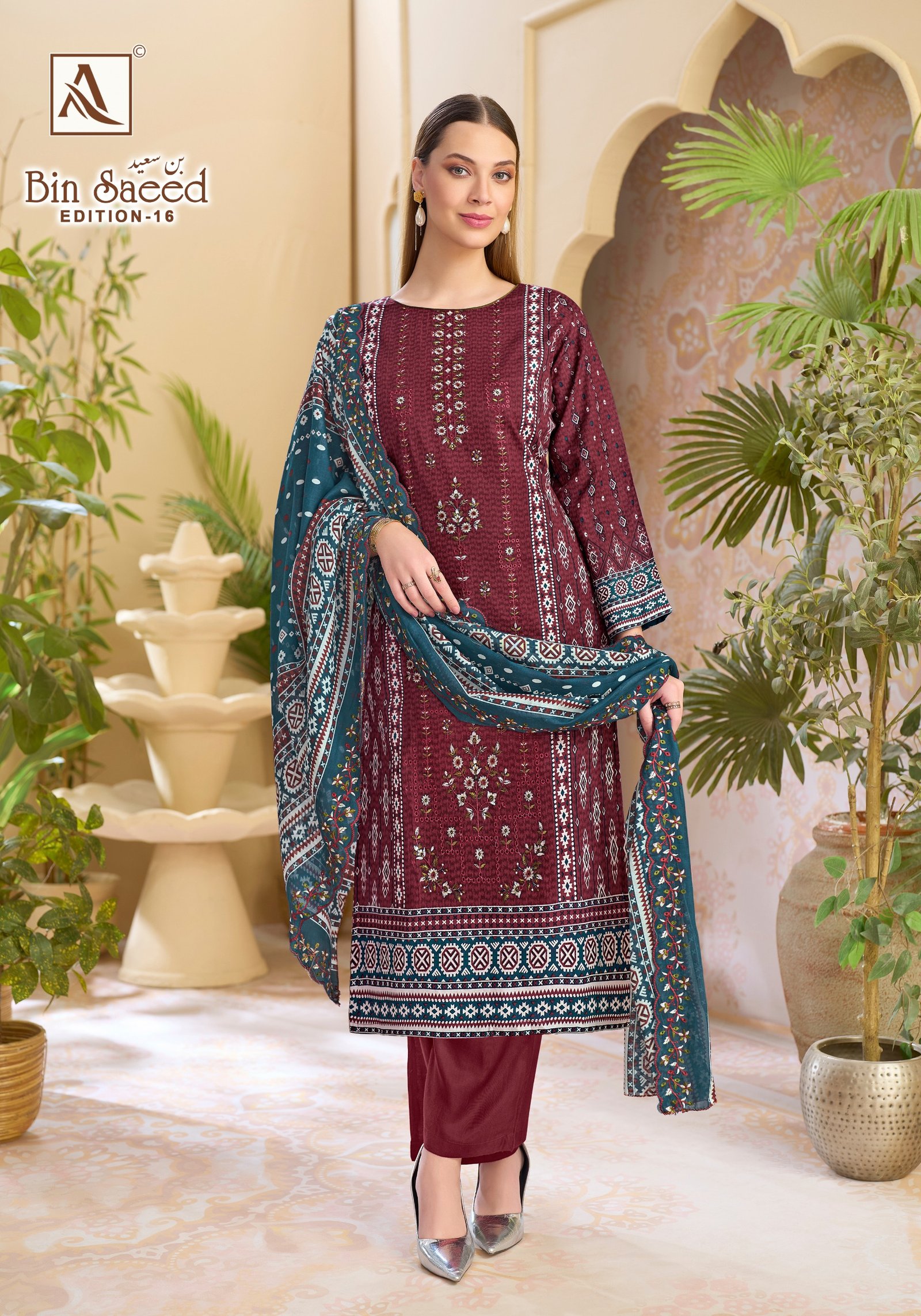 BIN SAEED 16 ALOK (Cotton Dupatta) - Image 12