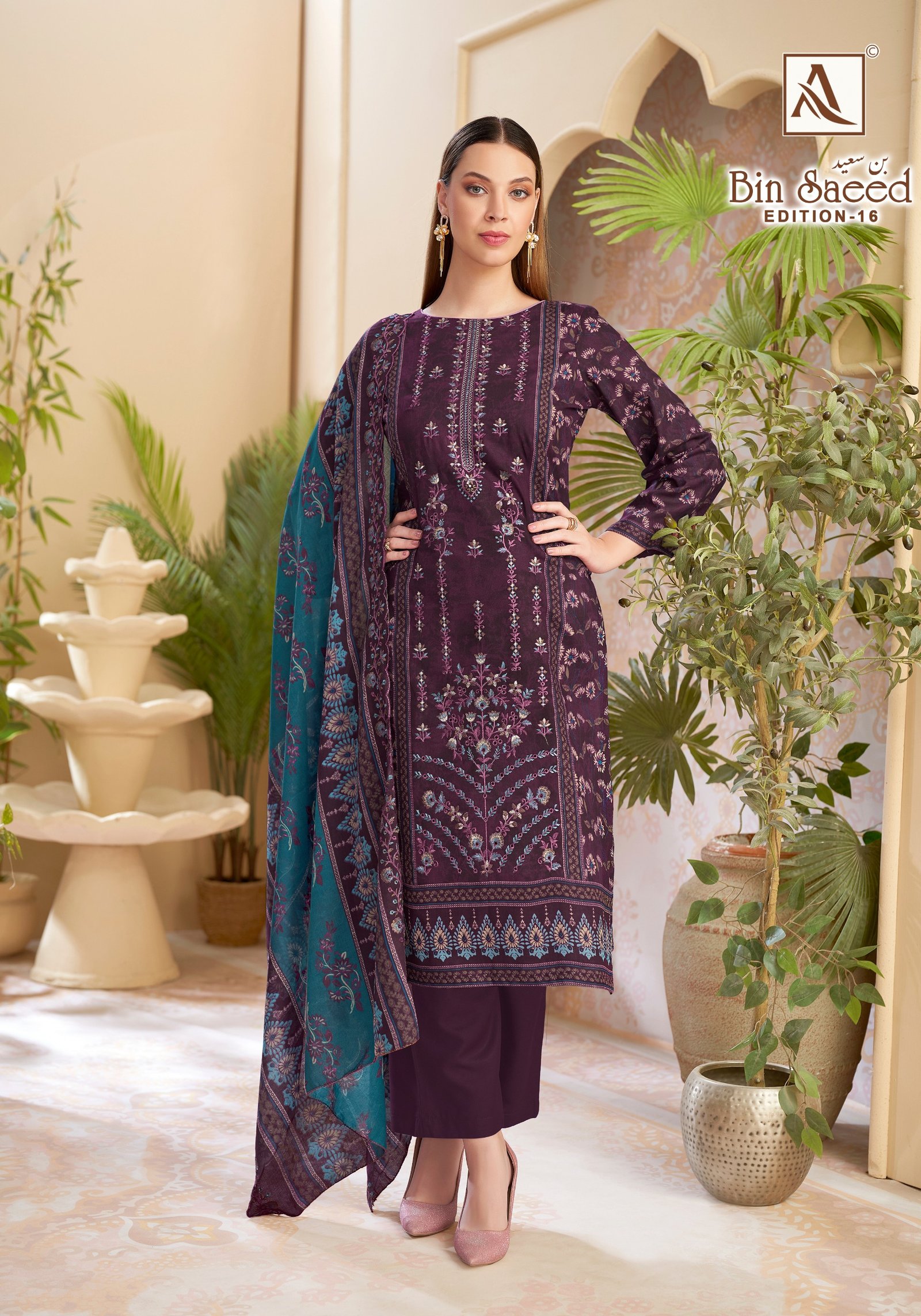 BIN SAEED 16 ALOK (Cotton Dupatta) - Image 3