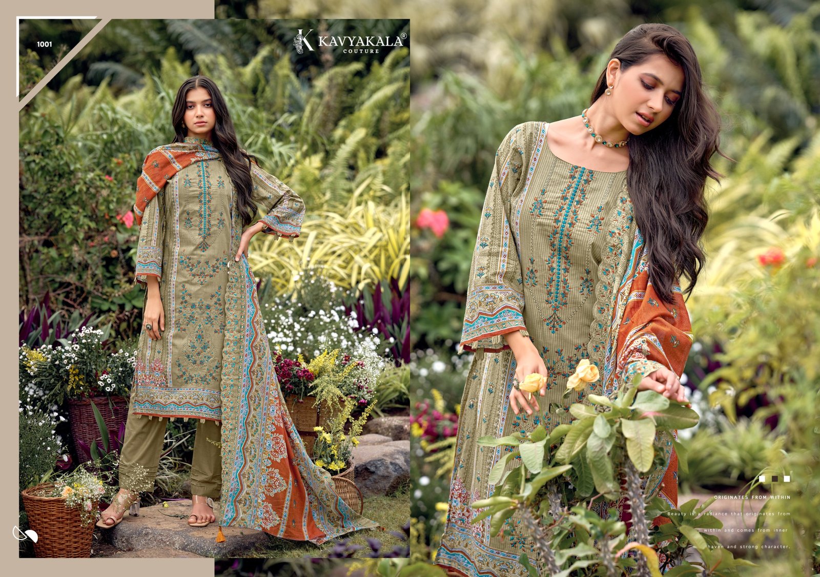 BIN SAEED VOL 12 KAVYA KALA (Cotton Dupatta) - Image 4