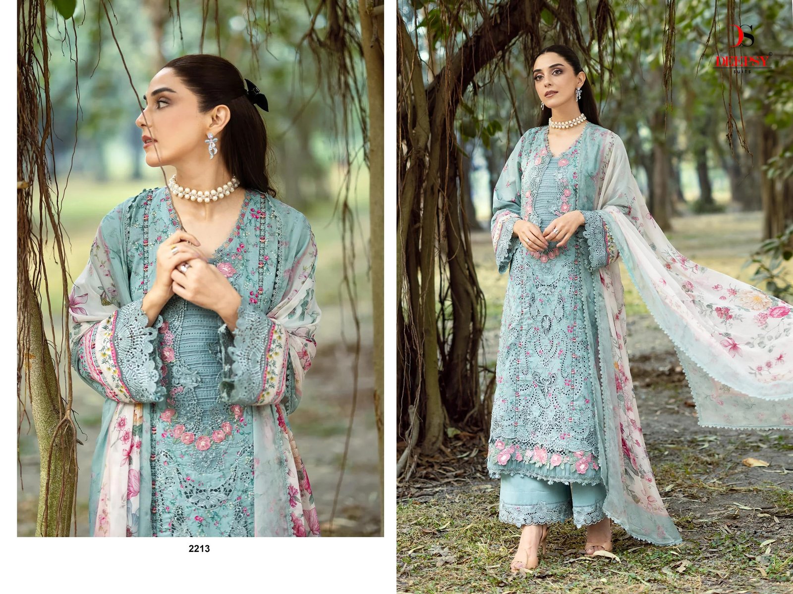 ELAF CHIKANKARI 2 BY DEEPSY SUITS (Chiffon Dupatta) - Image 11