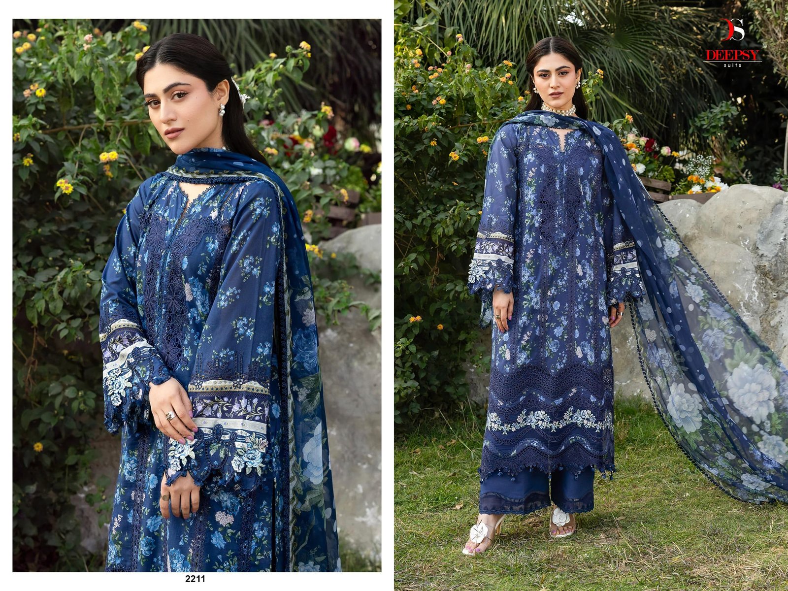 ELAF CHIKANKARI 2 BY DEEPSY SUITS (Chiffon Dupatta) - Image 12