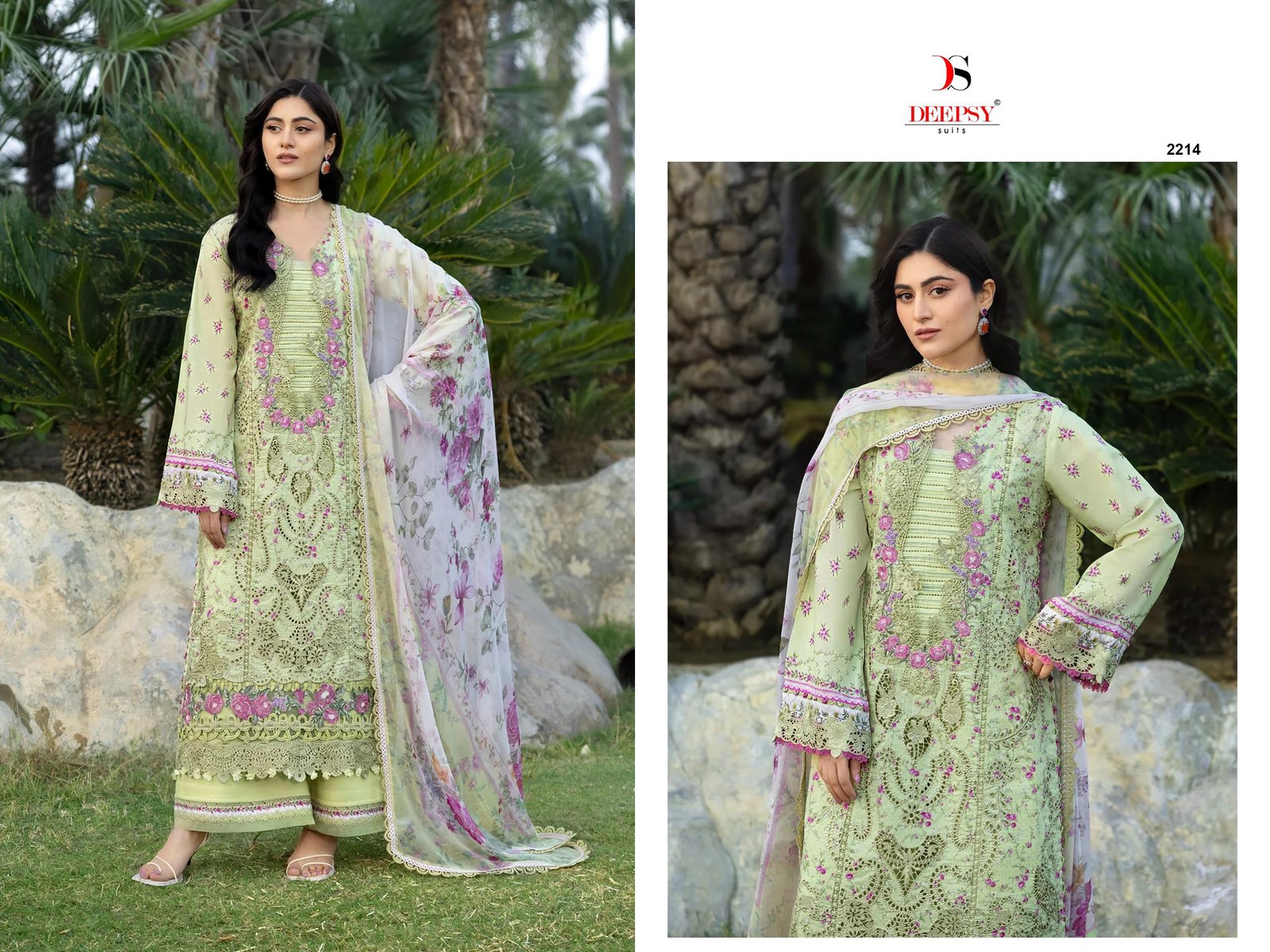 ELAF CHIKANKARI 2 BY DEEPSY SUITS (Chiffon Dupatta) - Image 17