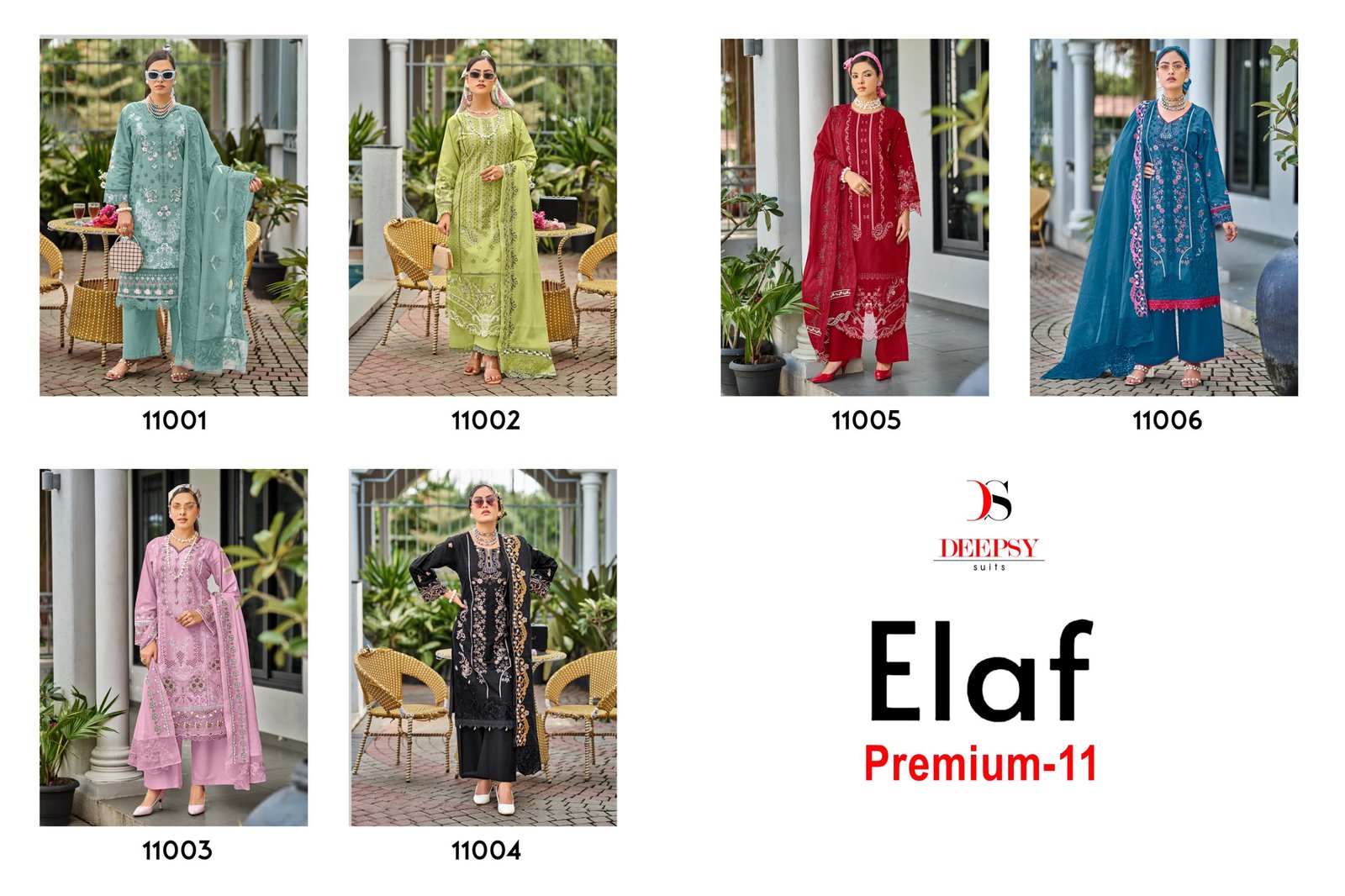 ELAF PREMIUM 11 LUXURY LAWN BY DEEPSY SUITS (Cotton Dupatta) - Image 9