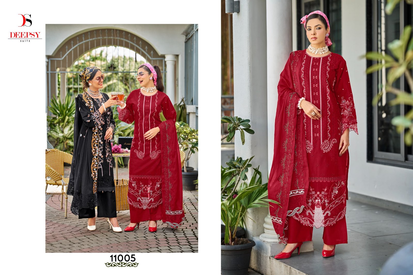 ELAF PREMIUM 11 LUXURY LAWN BY DEEPSY SUITS (Cotton Dupatta) - Image 2