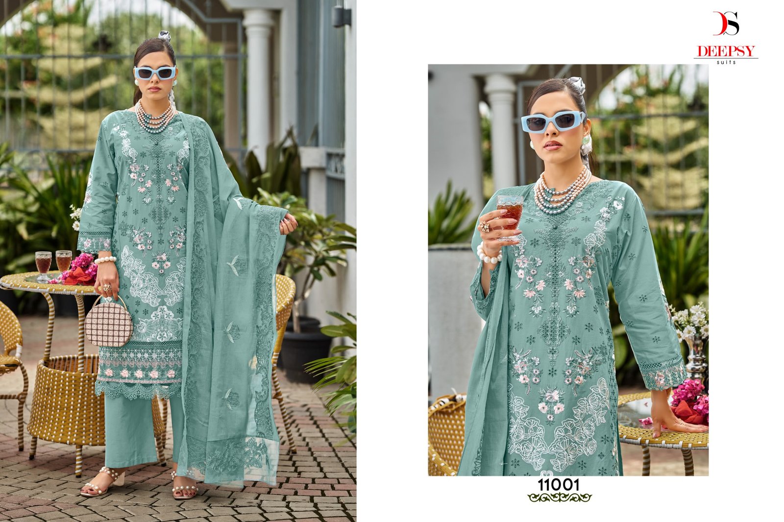 ELAF PREMIUM 11 LUXURY LAWN BY DEEPSY SUITS (Cotton Dupatta) - Image 6