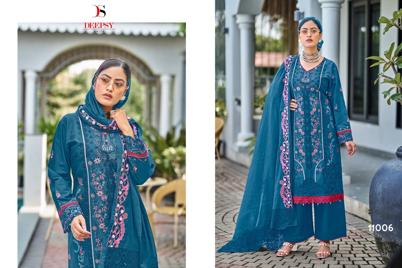 ELAF PREMIUM 11 LUXURY LAWN BY DEEPSY SUITS (Cotton Dupatta) - Image 11