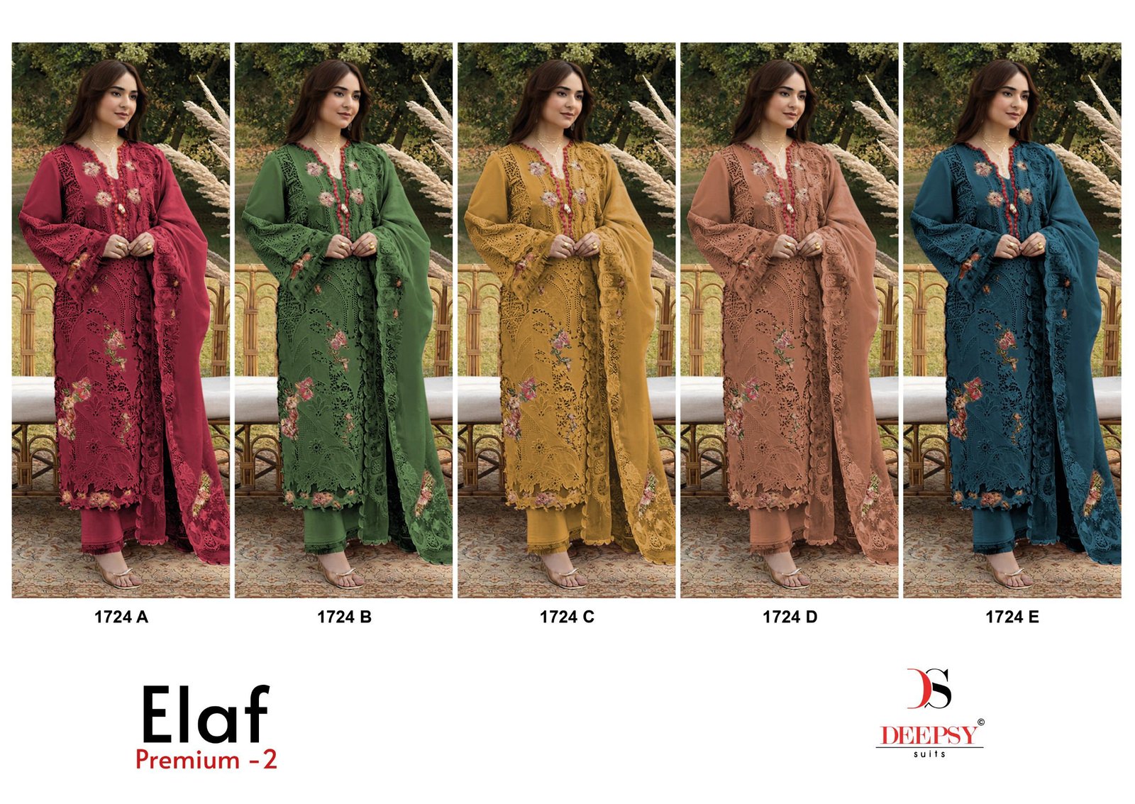 ELAF PREMIUM LUXURY LAWN BY DEEPSY SUITS 1724 ABCDE