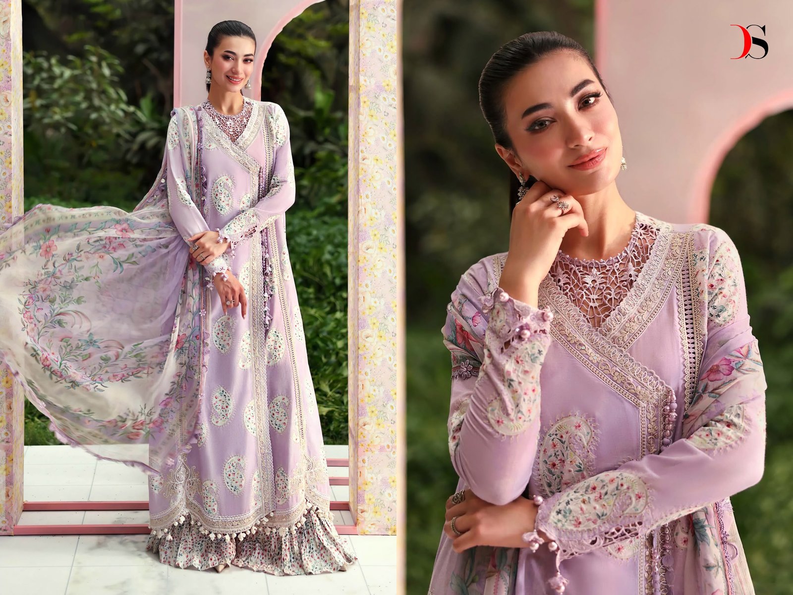 MARIA B MPRINT 9 BY DEEPSY SUITS (Cotton Dupatta) - Image 12
