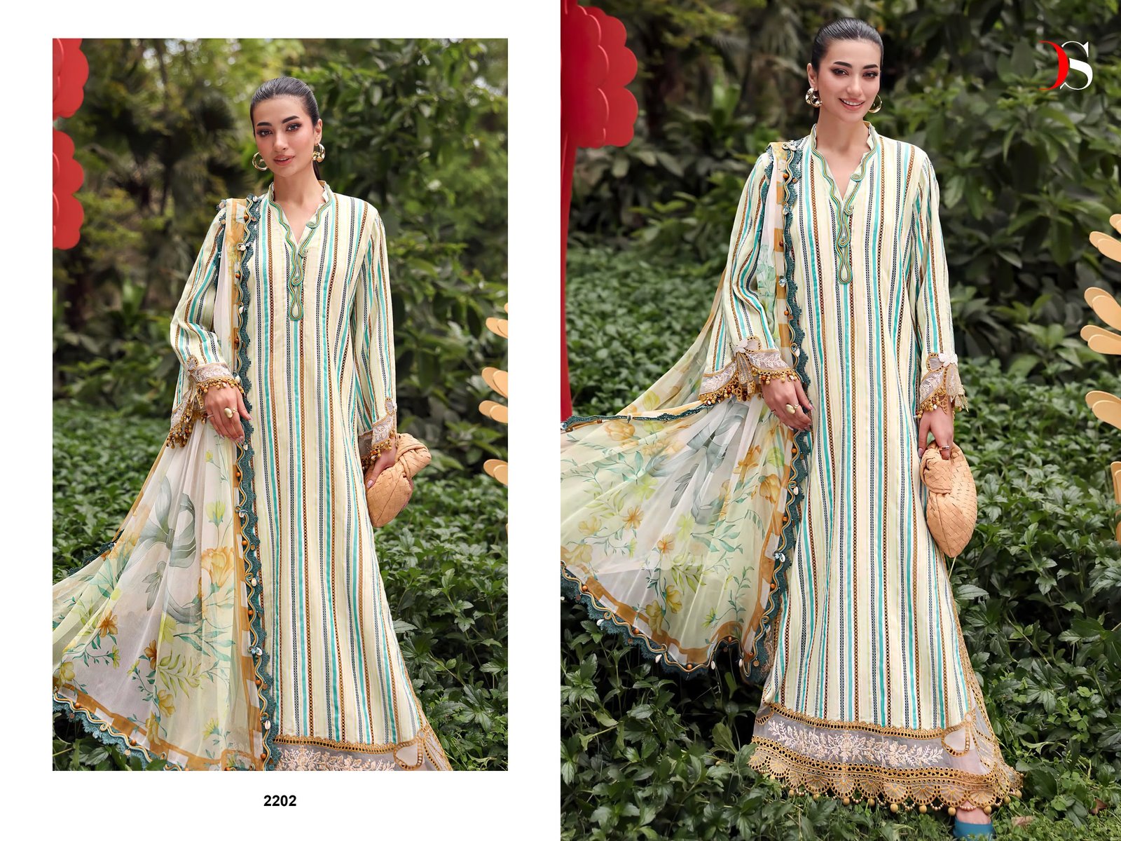 MARIA B MPRINT 9 BY DEEPSY SUITS (Cotton Dupatta) - Image 15