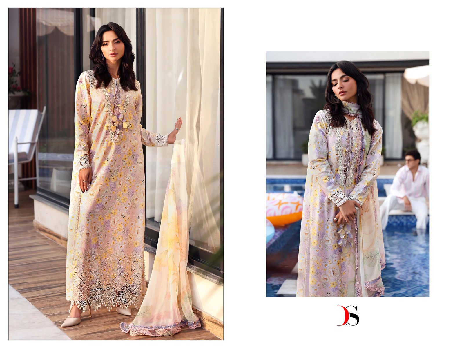 MARIA B MPRINT 9 BY DEEPSY SUITS (Cotton Dupatta) - Image 22