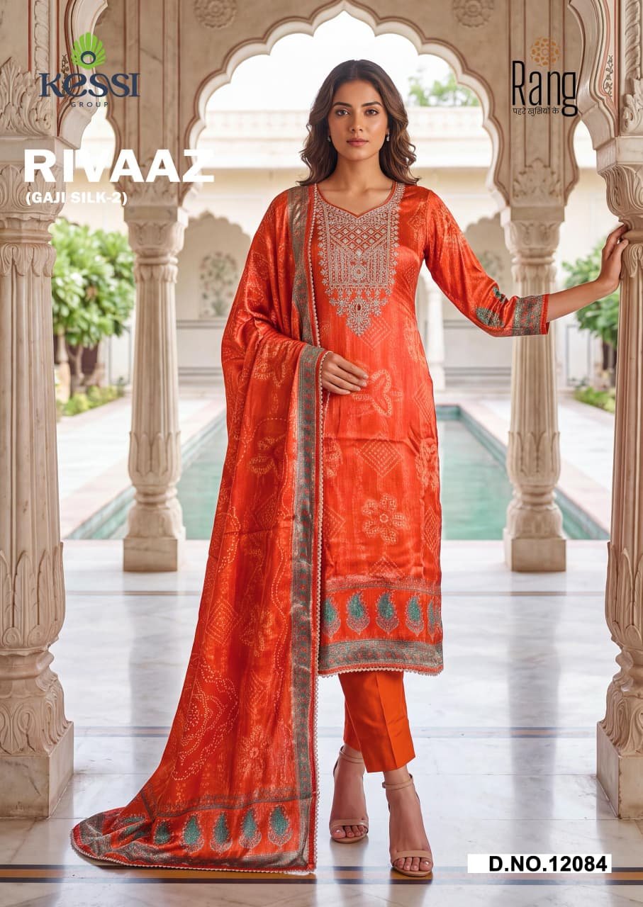 RIVAAZ GAJI SILK 2 RANG KESSI - Image 3