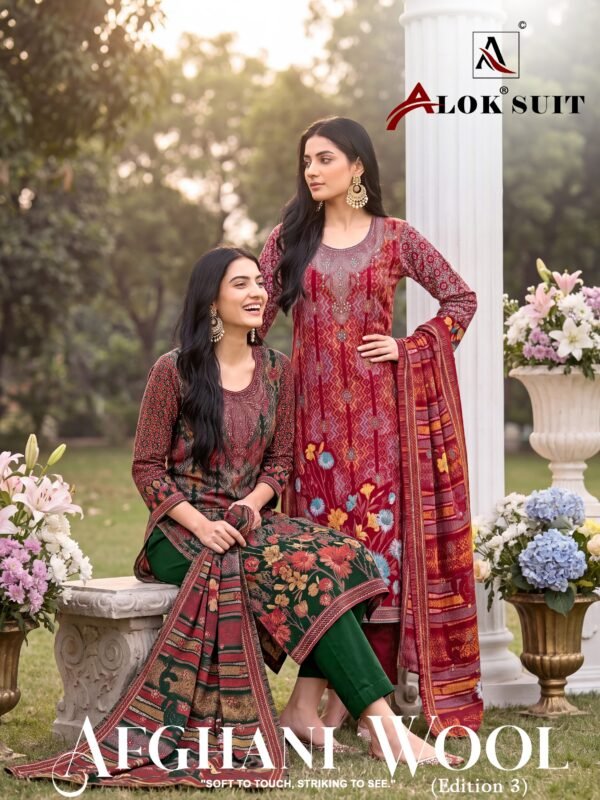 AFGHANI WOOL 3 ALOK SUITS