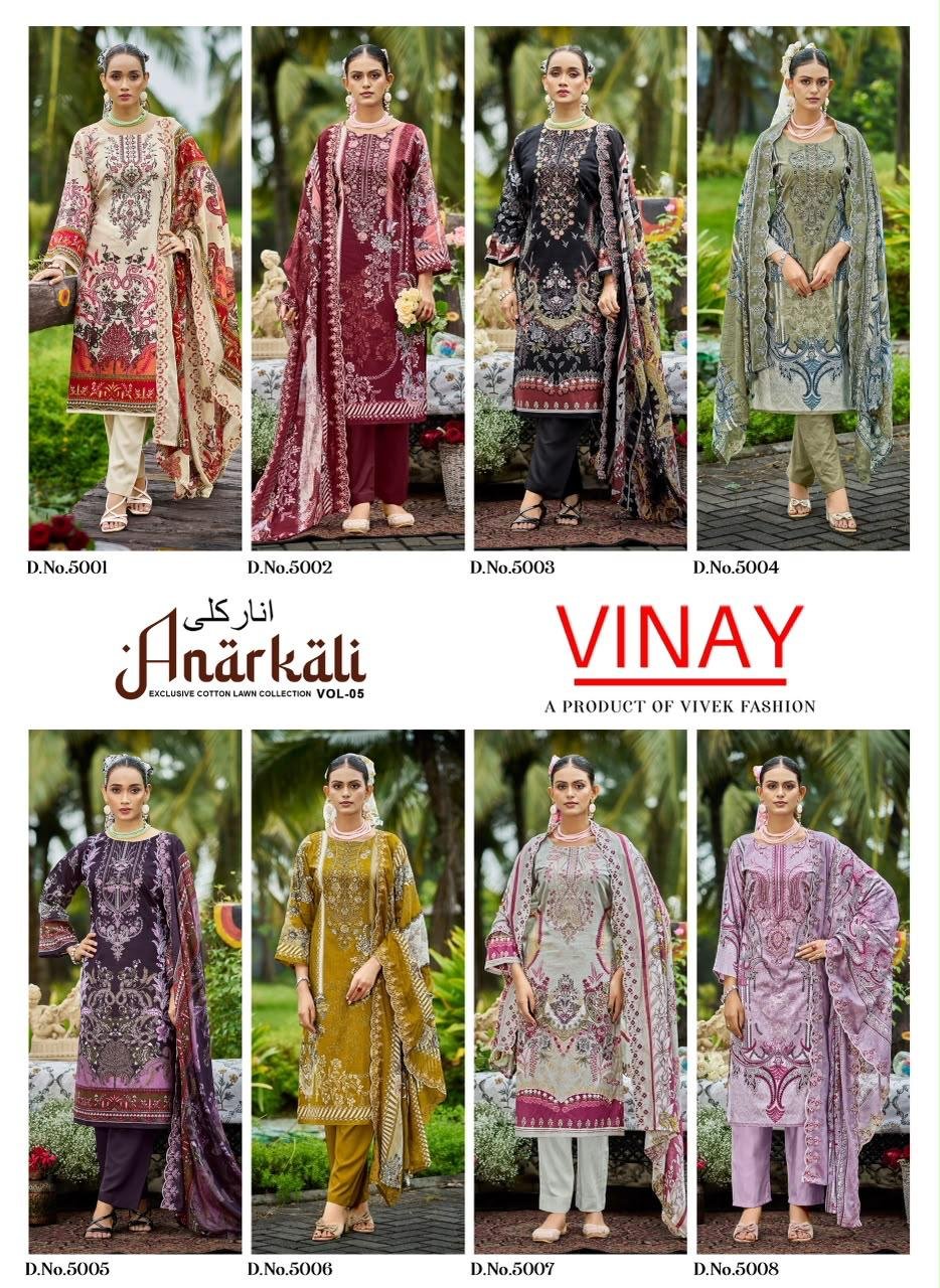 ANARKALI LAWN BY VINAY (Cotton Dupatta) - Image 10
