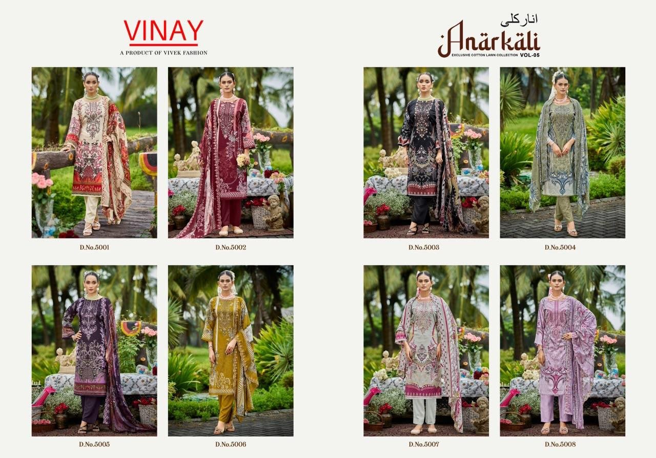 ANARKALI LAWN BY VINAY (Cotton Dupatta) - Image 12