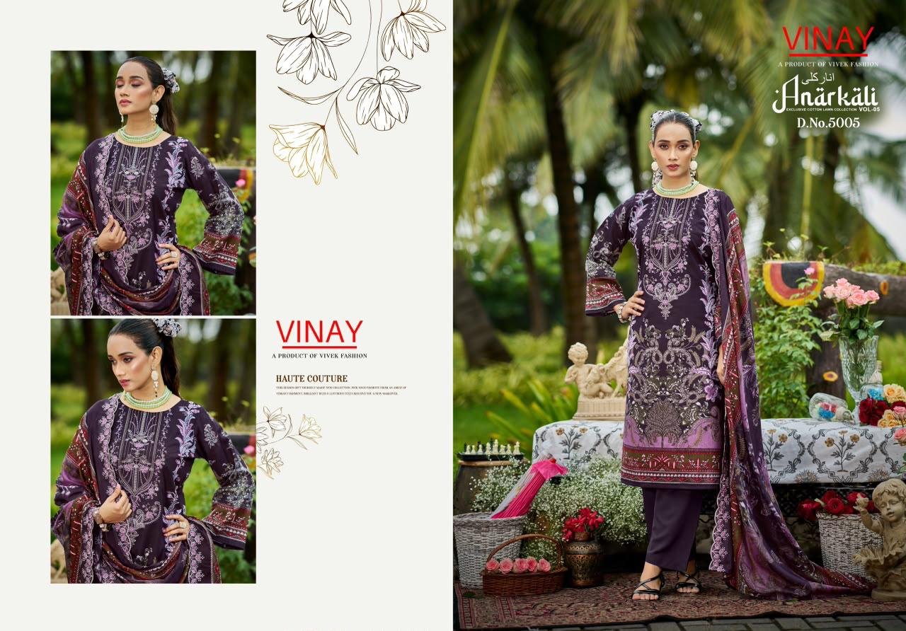 ANARKALI LAWN BY VINAY (Cotton Dupatta) - Image 14