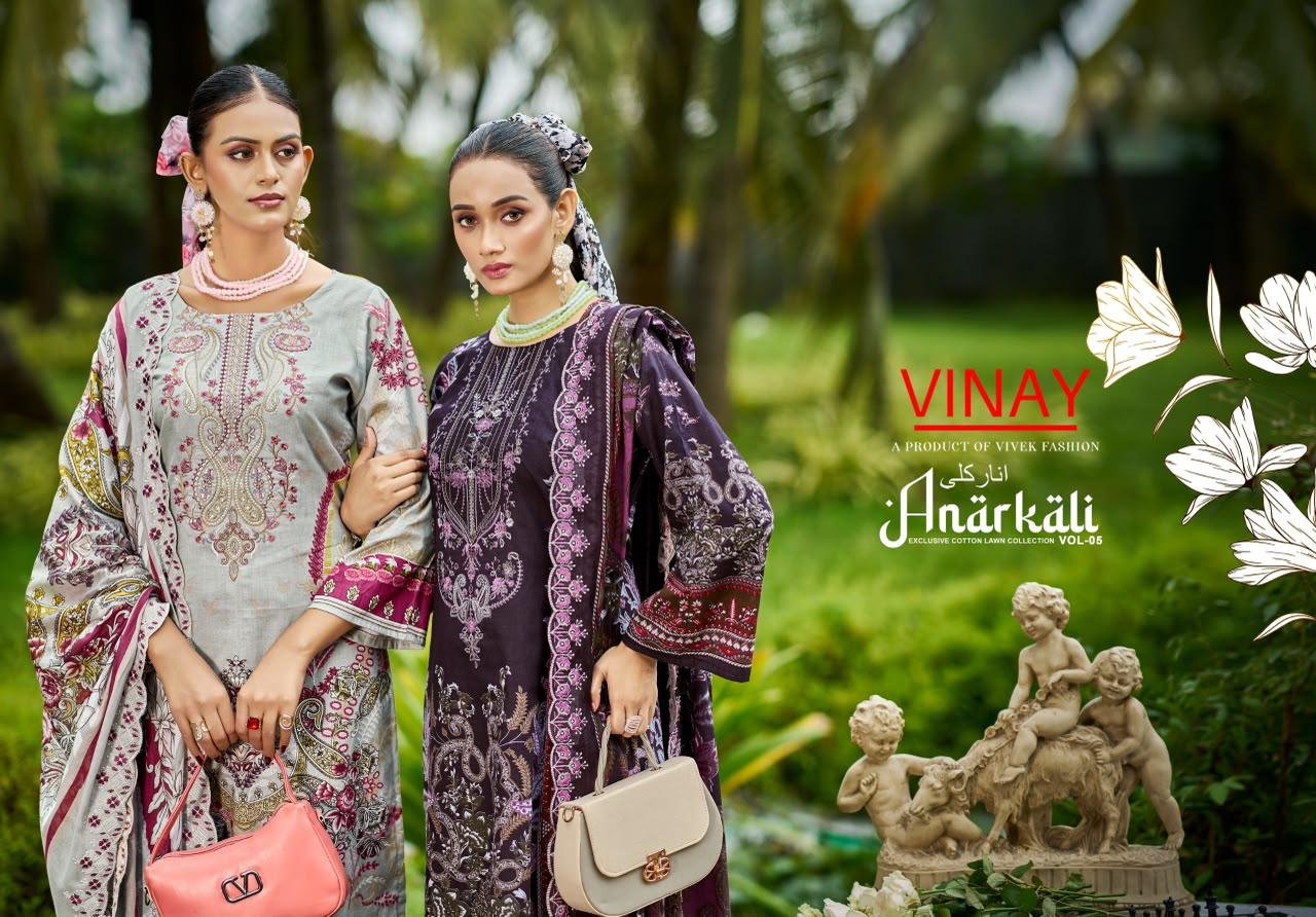 ANARKALI LAWN BY VINAY (Cotton Dupatta) - Image 20
