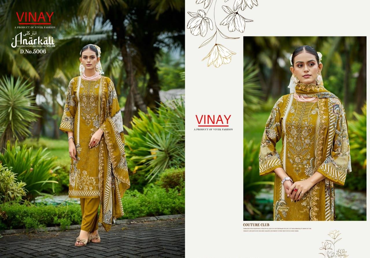 ANARKALI LAWN BY VINAY (Cotton Dupatta) - Image 21