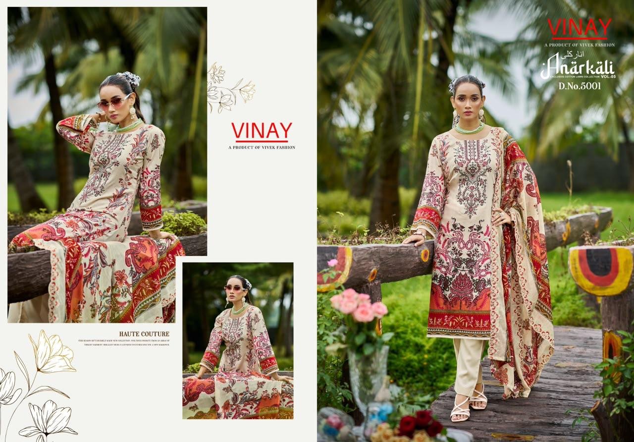 ANARKALI LAWN BY VINAY (Cotton Dupatta) - Image 16