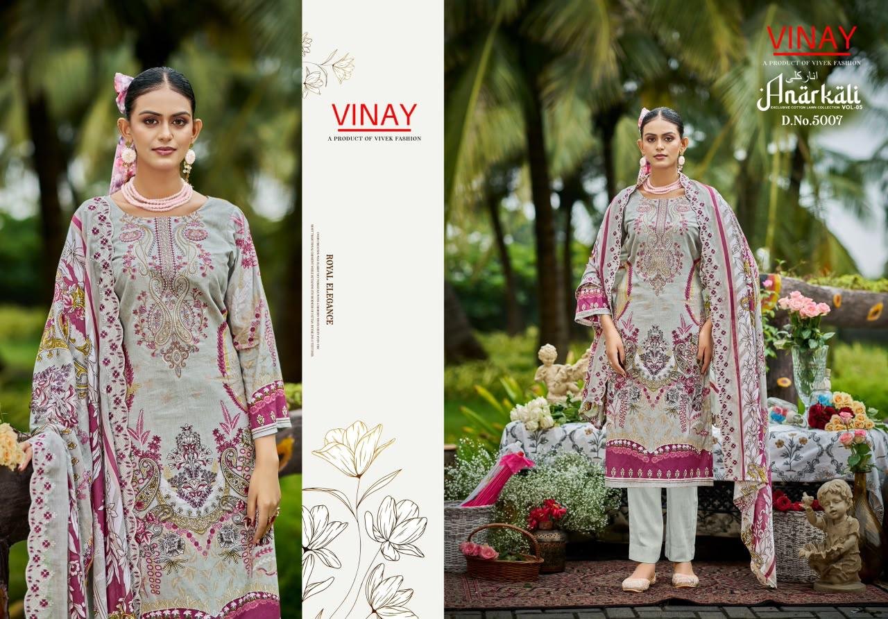 ANARKALI LAWN BY VINAY (Cotton Dupatta) - Image 18