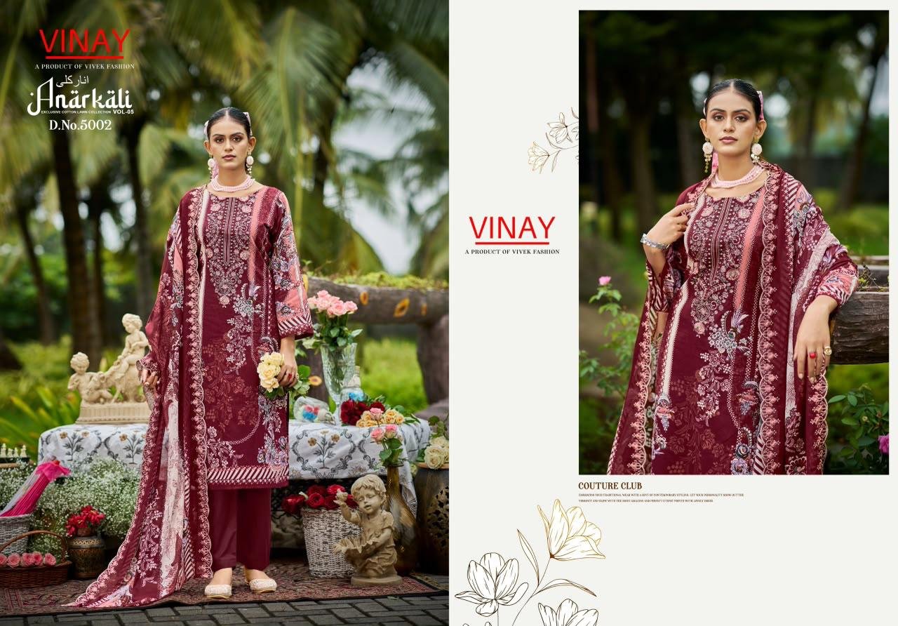 ANARKALI LAWN BY VINAY (Cotton Dupatta) - Image 19