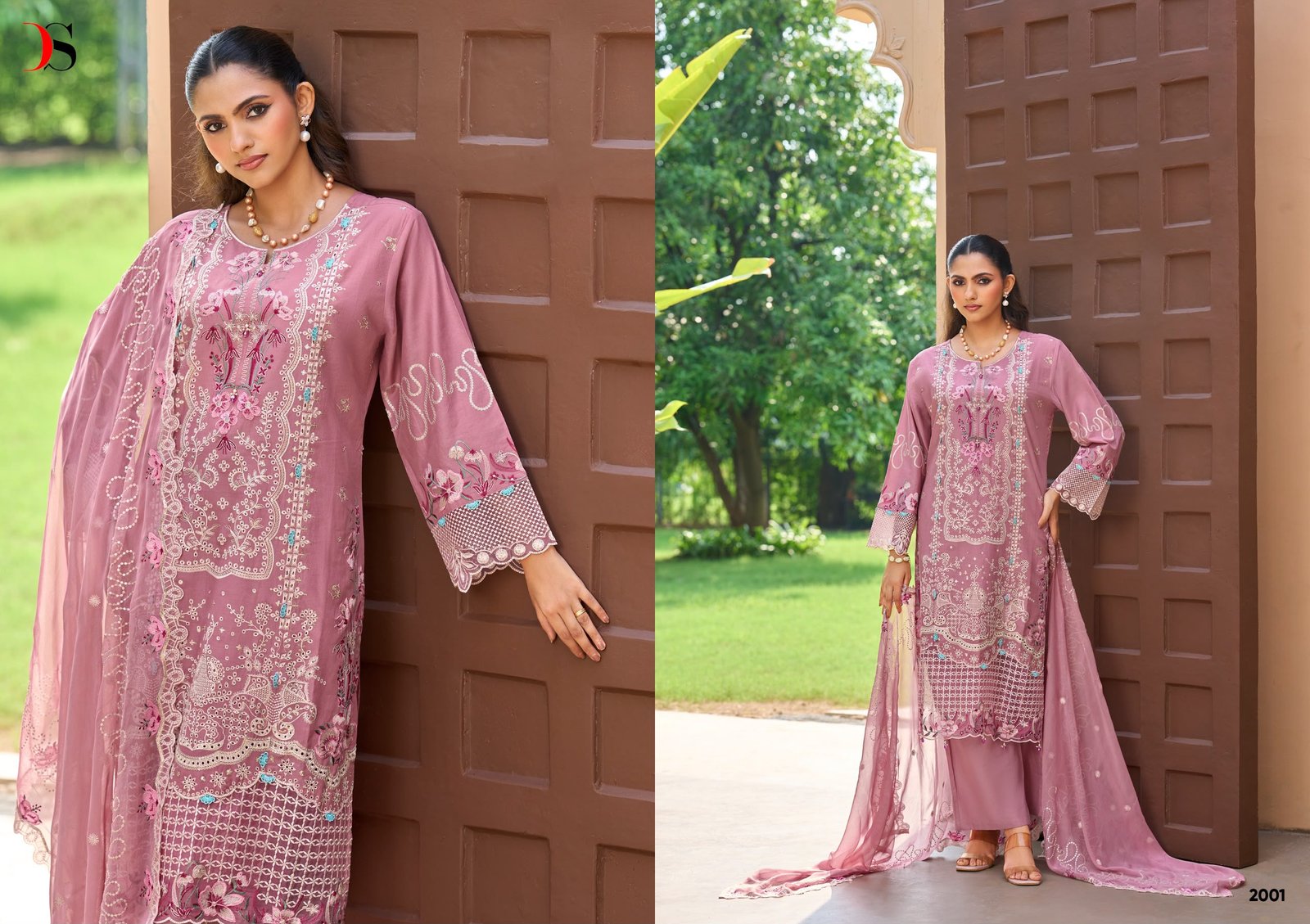 ELAF EXCLUSIVE 2 PAKISTANI LAWN DEEPSY SUITS (Cotton Dupatta) - Image 13