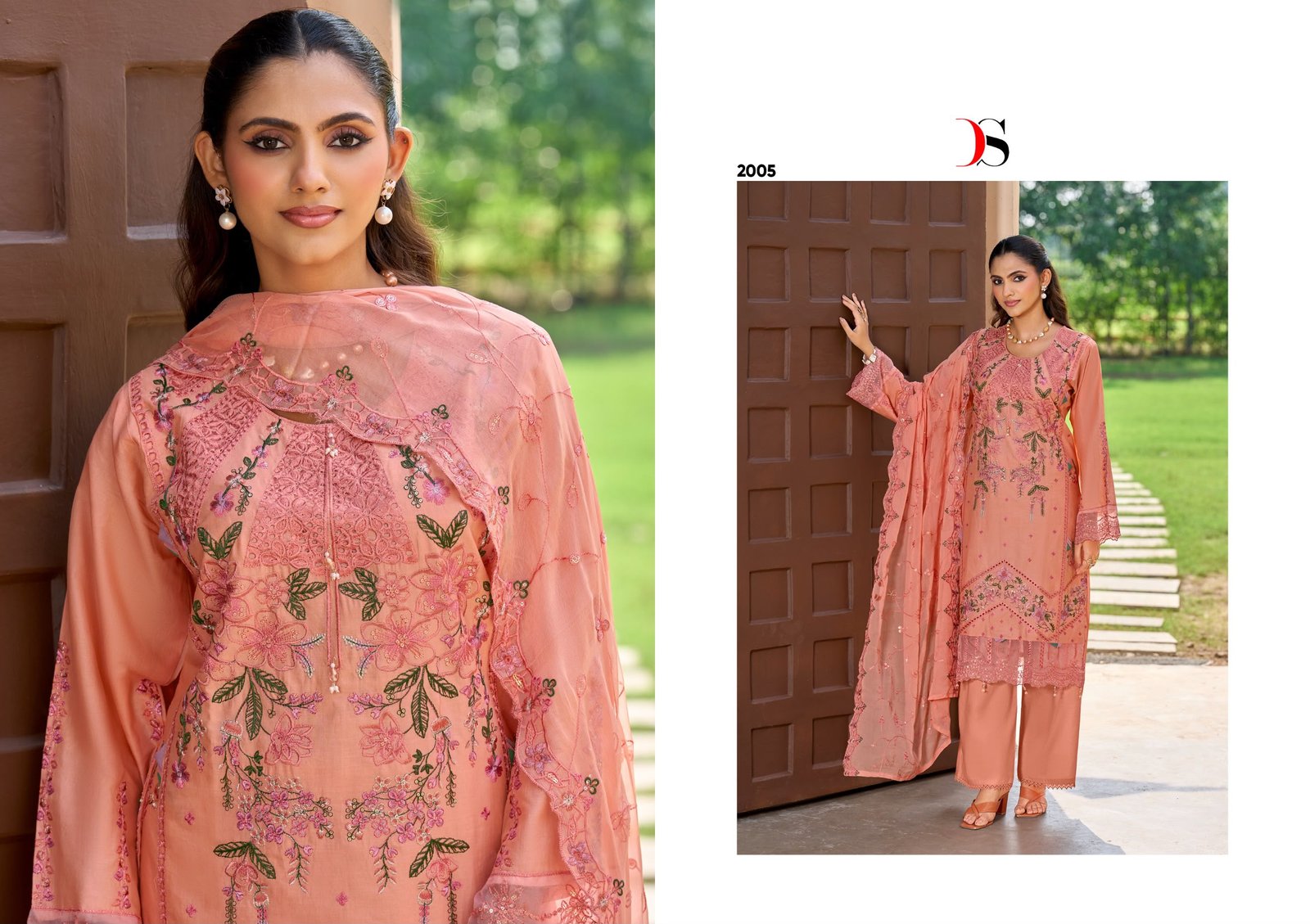 ELAF EXCLUSIVE 2 PAKISTANI LAWN DEEPSY SUITS (Cotton Dupatta) - Image 14
