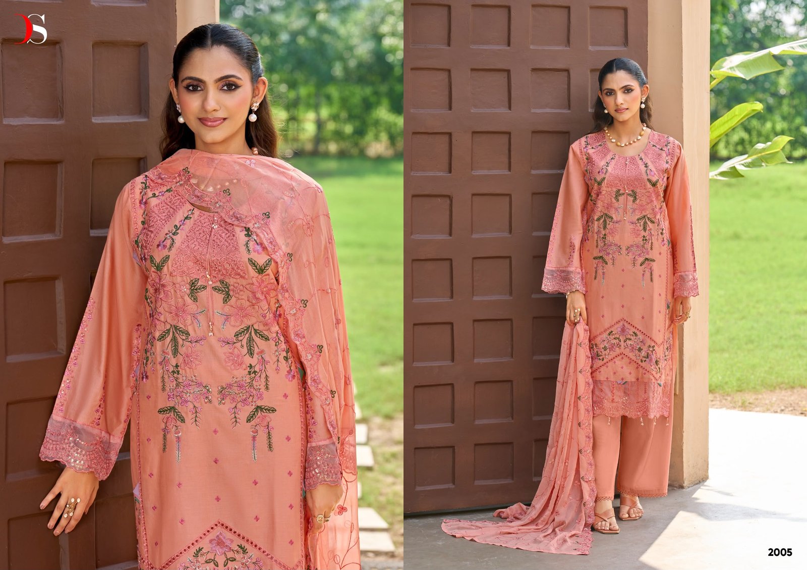 ELAF EXCLUSIVE 2 PAKISTANI LAWN DEEPSY SUITS (Cotton Dupatta) - Image 8