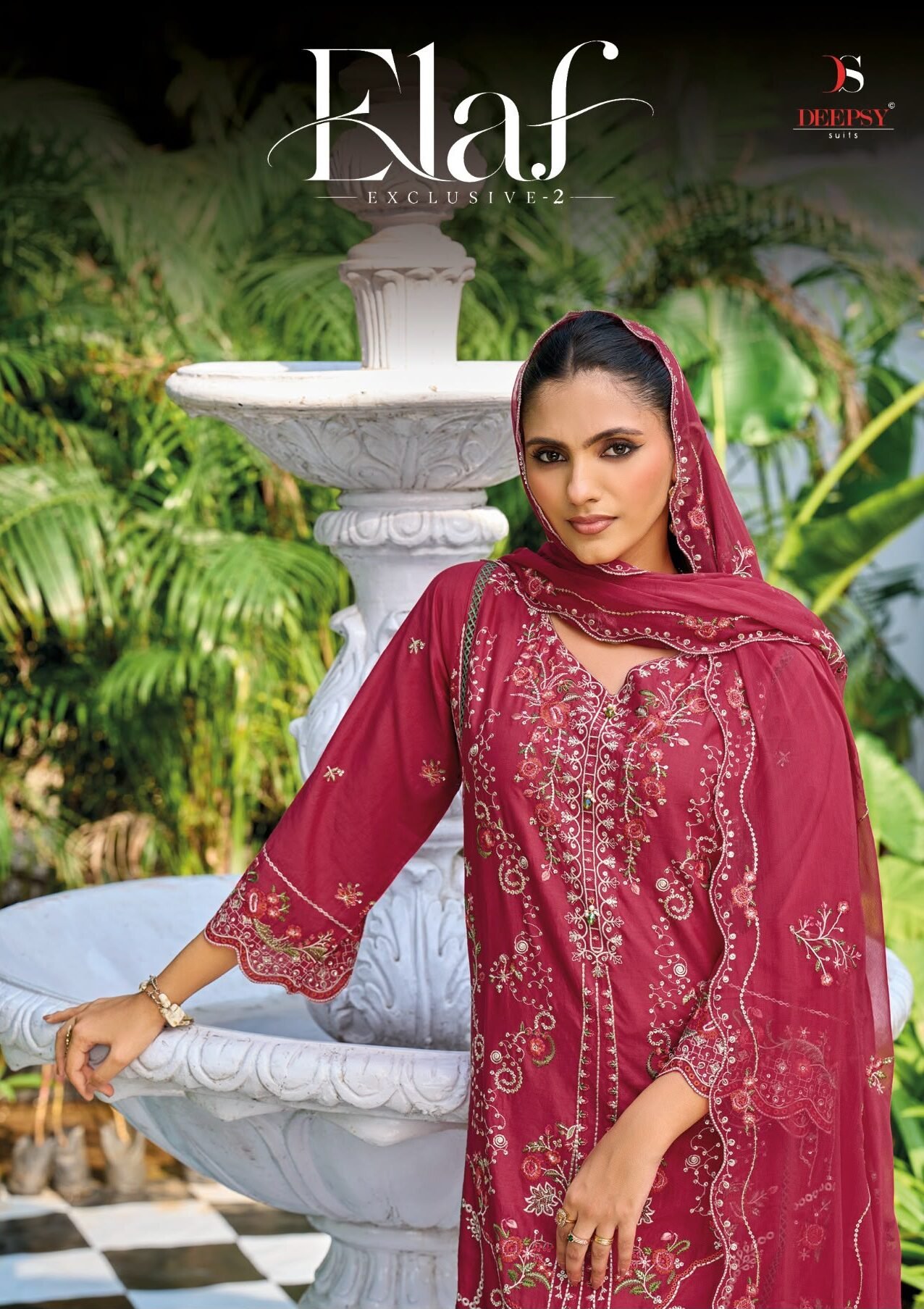 ELAF EXCLUSIVE 2 PAKISTANI LAWN DEEPSY SUITS