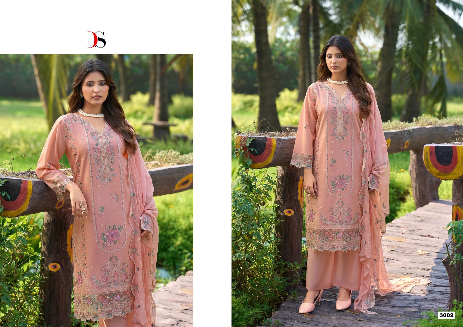 ELAF EXCLUSIVE 3 PAKISTANI LAWN DEEPSY SUITS (Pure Chiffon Dupatta) - Image 4