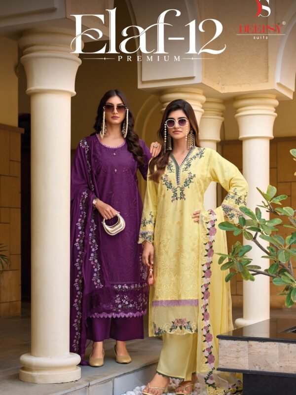ELAF PREMIUM 12 LUXURY LAWN BY DEEPSY SUITS