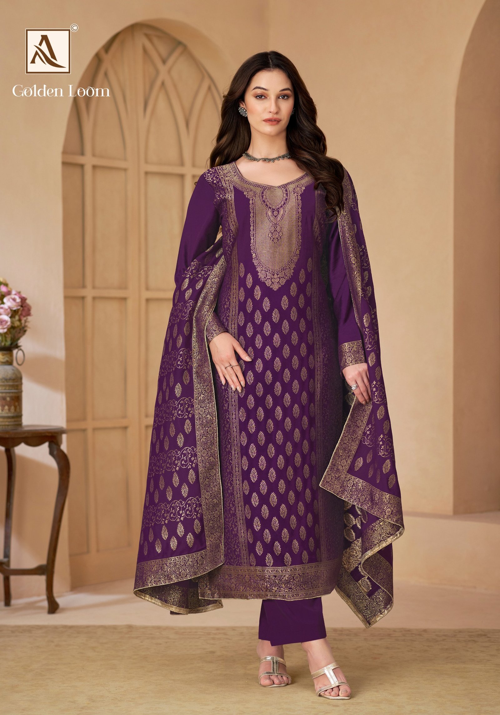 GOLDEN LOOM ALOK SUITS (winter Collection) - Image 11
