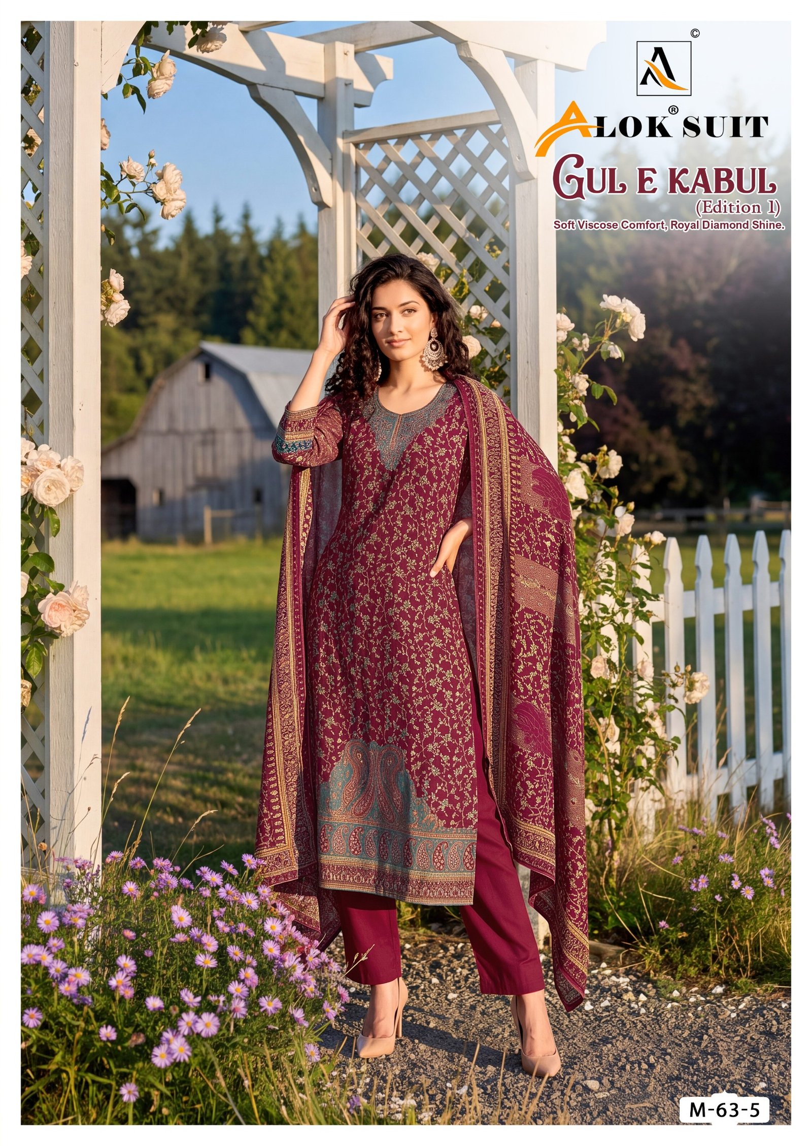 GUL E KABUL 1 ALOK SUITS (winter Collection) - Image 10