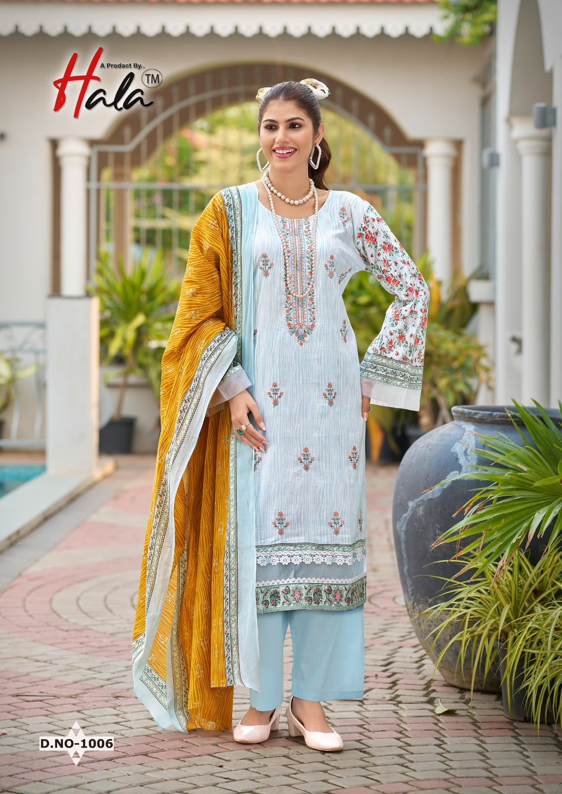 HALA EMBROIDERED (Cotton Dupatta) - Image 9