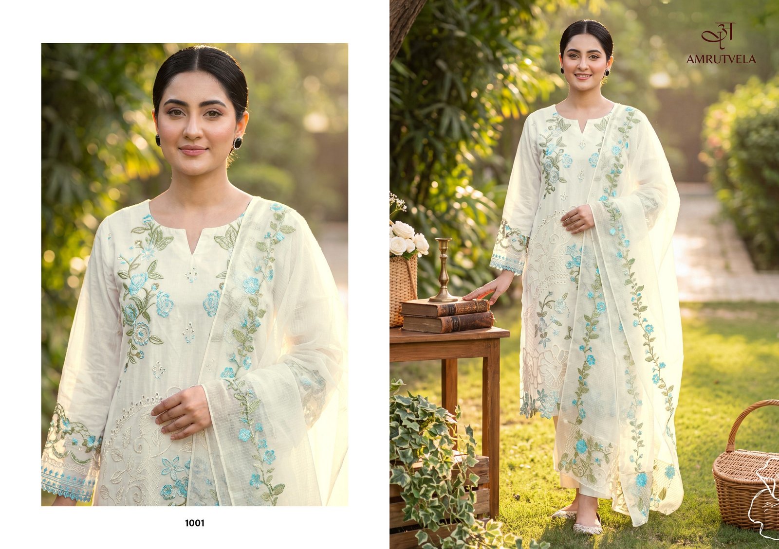 JADE OMBRE AMRUTVELA (cotton Dupatta) - Image 3