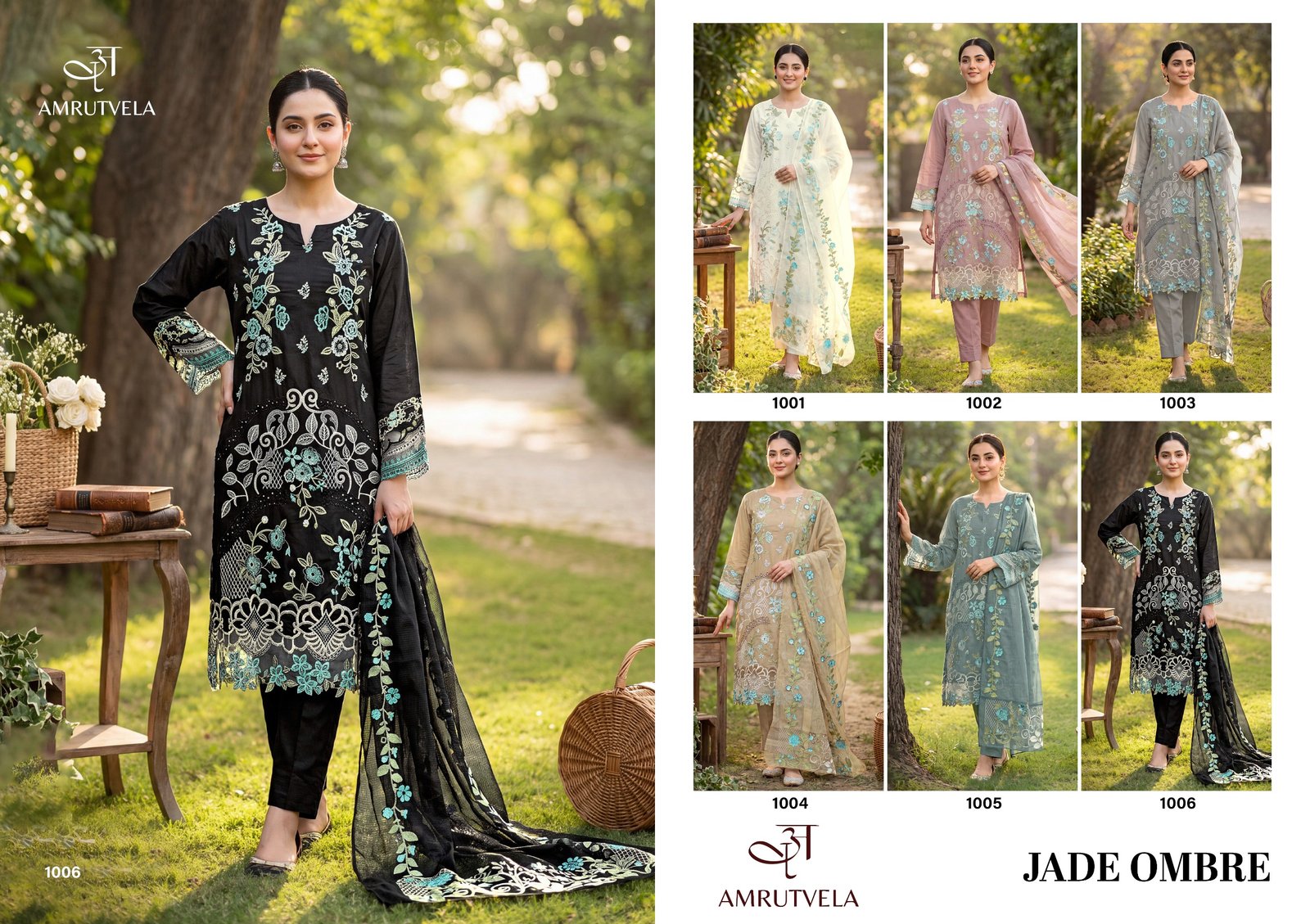 JADE OMBRE AMRUTVELA (cotton Dupatta) - Image 4