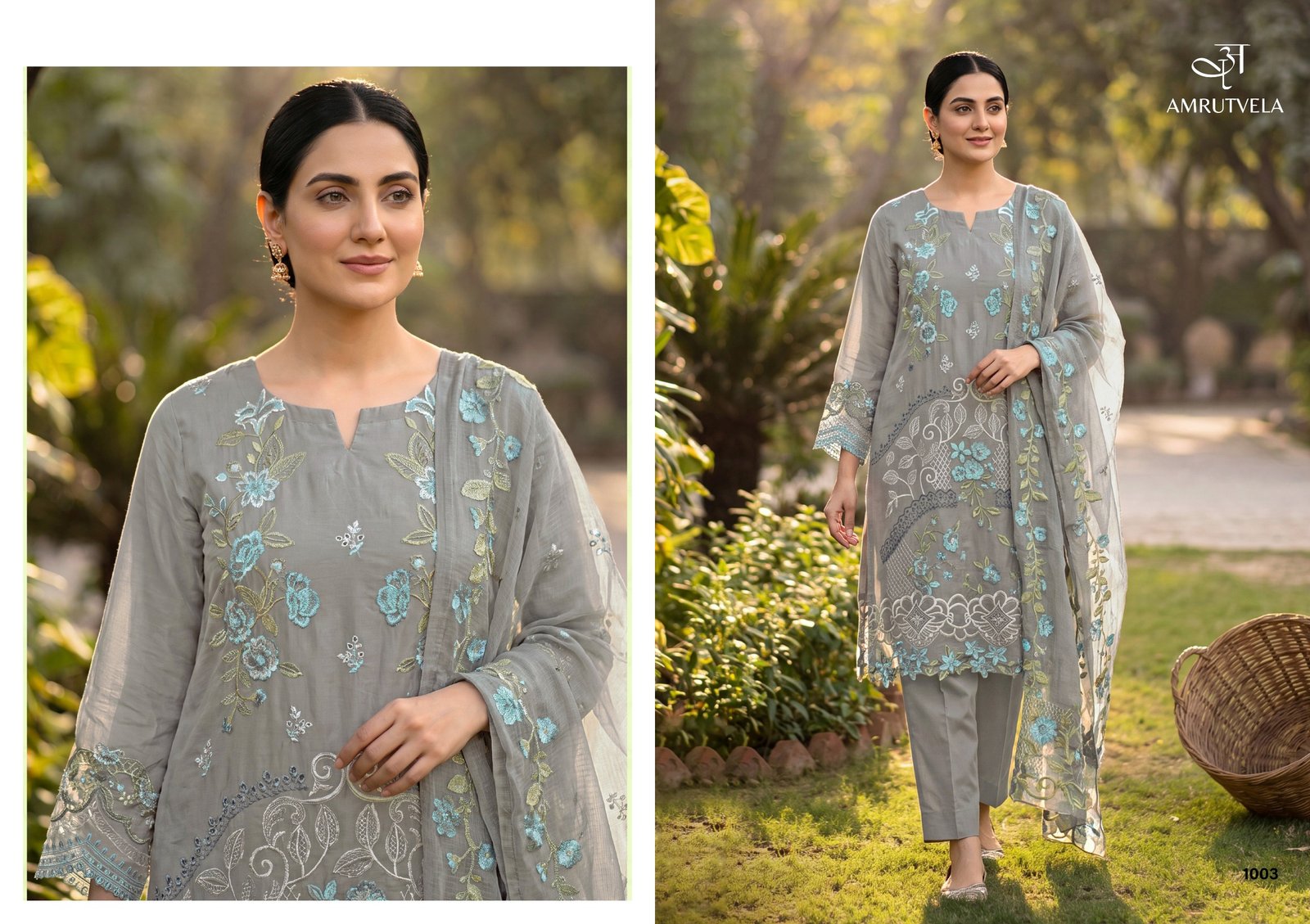 JADE OMBRE AMRUTVELA (cotton Dupatta) - Image 5