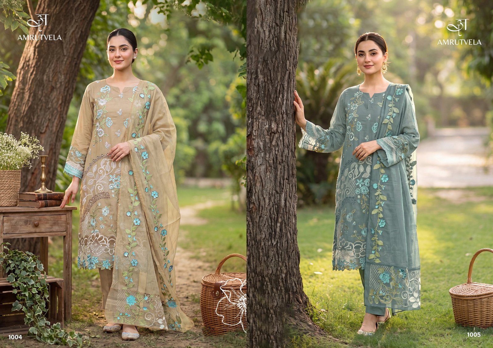 JADE OMBRE AMRUTVELA (cotton Dupatta) - Image 6