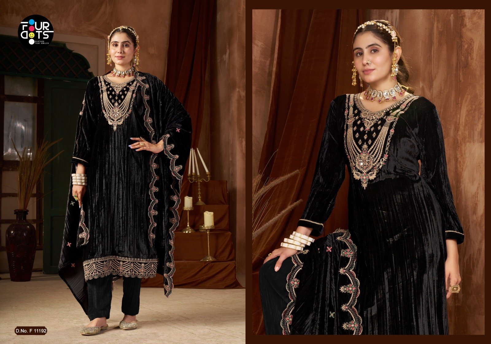 MAHARANI VELVET FOURDOTS